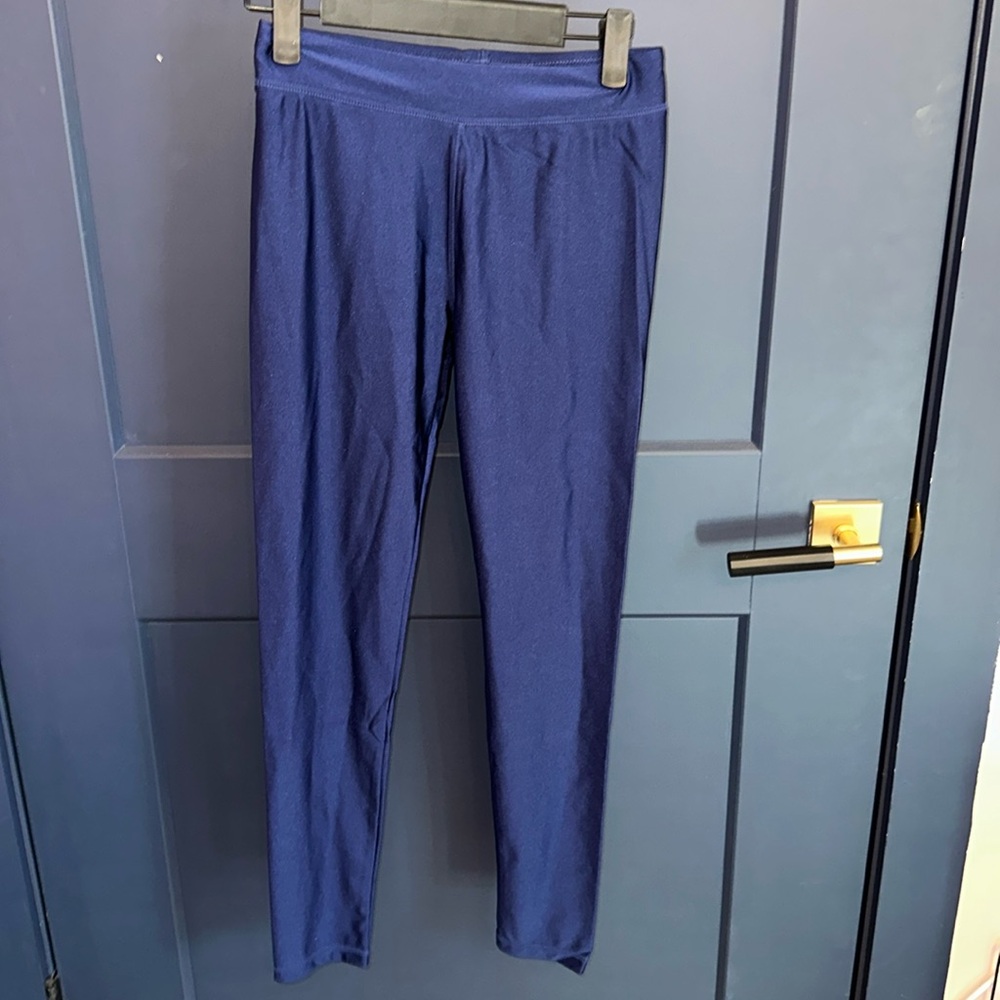 Tea Collection Girls Navy Blue Shiny Leggings NWT Size 14